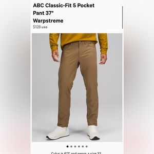 ABC Classic-Fit 5 Pocket Pant 37"
Warpstreme